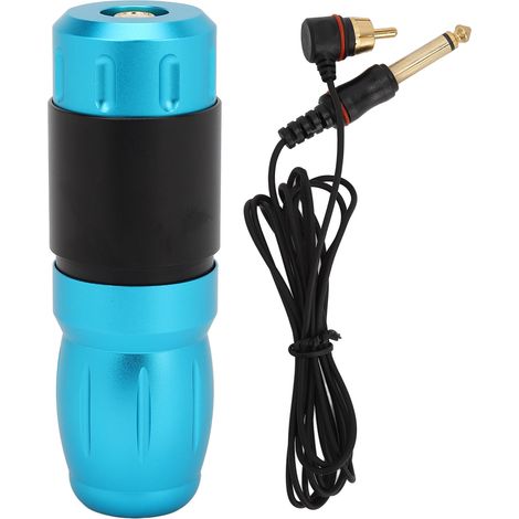 Cartouche Rotative pour Stylo de Tatouage Bleu 12V avec Connecteur RCA et Contrôle de Vitesse (1/5)