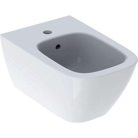 Geberit Smyle Square - Bidet suspendu avec trop-plein, blanc 500.209.01.1 (1/3)