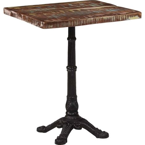 Maison Exclusive - Tavolo da Bistrot 60x60x76 cm in Legno Massello di Recupero (1/5)