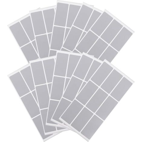 10 tarjetas rasca y gana rectangulares autoadhesivas, etiquetas para rascar con premios sorpresa, boletos de premio personalizables. (1/5)