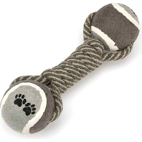 Jouet Chien - Corde Tressée avec Balle Indestructible - Pour Jeux Interactifs et Mâchonnement - Convient à Toutes Tailles de Chiens - 1 Pièce