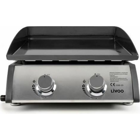 Plancha à Gaz 2 Brûleurs - Livoo