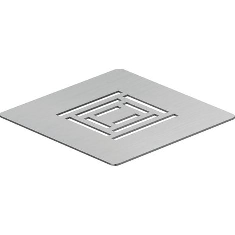 Tapa de desagüe Duravit Sustano, acero inoxidable mate,