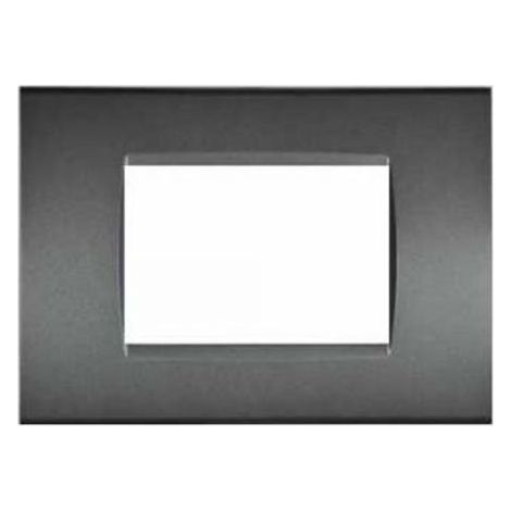 Mapam Serie elettrica Compatibili serie Bticino Living International (ART) Placca 3 Moduli nero antracite