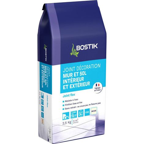 Joint Mur et Sol Intérieur/Extérieur - Bostik  Couleur: BEIGE - Conditionnement: 2.5KG