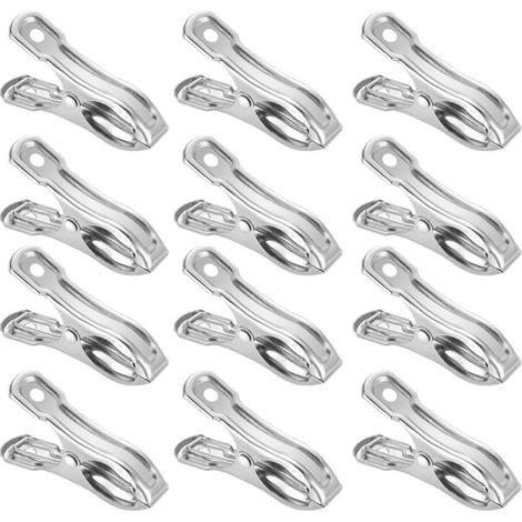SHINEOFI Pinces coupe-vent en acier inoxydable (lot de 20) pour (1/5)