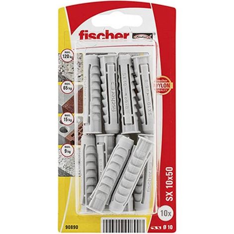 Tacos FISCHER SX Plus Ø10x50mm - Blíster 10 unidades 567824 (1/3)