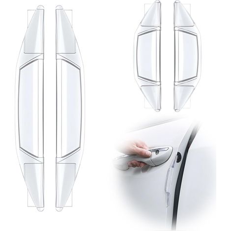 CCYKXA 4-teiliges Autotürschutz-Set – Universelle, transparente Autotürschutzfolien Kratzfest, fahrzeugfreundlich und einfach zu montieren, schützt Kanten vor Kratzern (1/5)