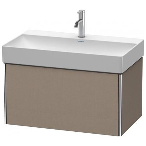 Duravit XSquare Meuble sous-lavabo suspendu 78,4x46,0 cm,1 coulissant, pour lavabo DuraSquare 235380, Couleur (avant/corps): linge - XS406207575