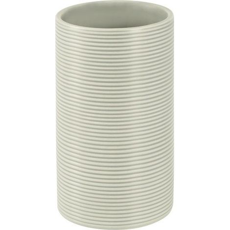 Vaso Cerámica TUBO RIBBED Beige Spirella