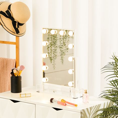 White Hollywood Vanity Makeup Mirror Dimmable (1/5)