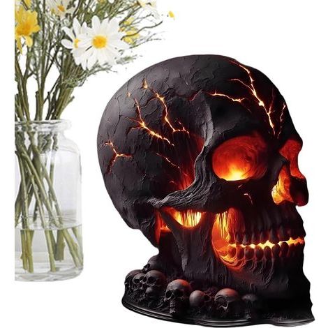 Lampe squelette, lampe de table, décoration d'Halloween, (1/5)