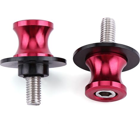 Bobine de bras oscillant, 2PCS 6/8 / 10mm moto CNC arrière Stand arrière glissières de bobine de bras oscillant Stand bobines de bras oscillant(6mm -rouge) (1/3)