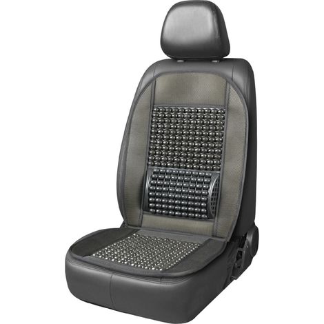 Tappetino per sedile auto con schienale e bordo decorato con perline, modello amio-03642 (1/5)