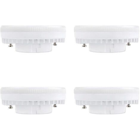 Spot LED GX53 9W Blanc Chaud 3000K, 900LM, AC 230V, Equivalent CFL GX53 15-18W, 120° Ampoule Réflecteur LED GX53 pour Meuble Cuisine/Armoire, non-dimmable, lot de 4 [Classe énergétique A+] (1/4)