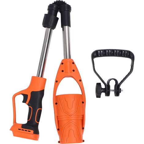 [JAMAIS UTILISÉ]Souffleur de feuilles sans fil orange 520 CFM 150 MPH 21 V, pliable et portable, alimenté par batterie, pour le nettoyage de la neige, de la poussière et des débris (1/5)