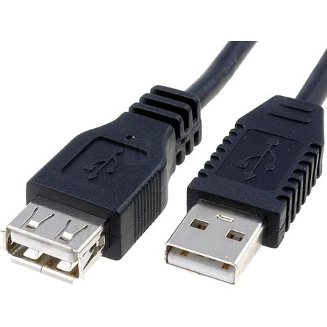 Rallonge USB mâle femelle 1.80m – Câble de connexion pour PC et périphériques – Transfert de données rapide – Compatible avec tous les appareils USB