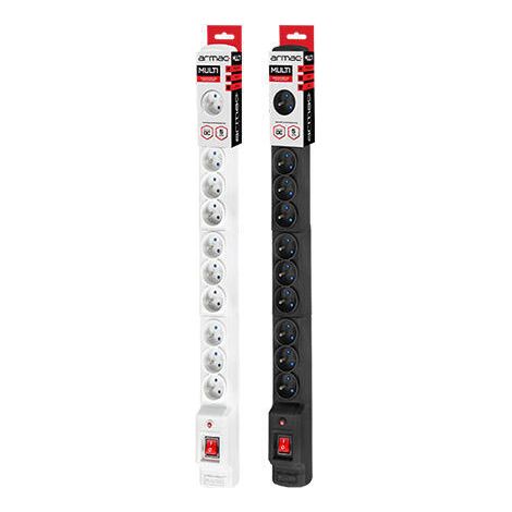 RACK POWER STRIP 19" ARMAC MULTI M12/10A 1.5M 12X 230V PL VERTICAL MOUNTING BLACK