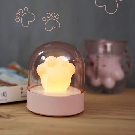 Veilleuse musicale créative, mini lampe de chevet LED intelligente, cadeau mignon pour la Saint-Valentin, rechargeable par USB, idéale pour la maison connectée. (1/5)