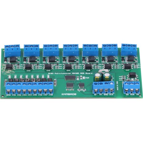 MOSFET-Modul, multifunktional, 8 Eingänge, 8 Ausgänge, RS485, elektronische Bauteile, R4M8A08, 6–25 V (1/5)