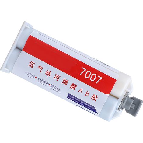 Colle époxy acrylique forte visqueuse prise rapide 5 min séchage express pour réparation métal bricolage 50 ml kit 1 applicateur 1 mélangeur (1/5)