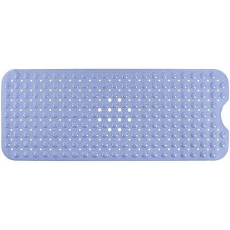 Tapis de salle de bain 100x40cm tapis de baignoire antidérapant Tapis de douche en PVC bleu (1/4)