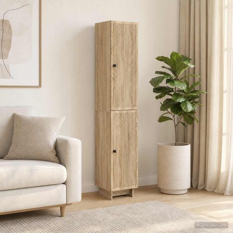 vidaXL Schrankset 2 pcs Sonoma-Eiche 34,5 x 33 x 90 cm Holzwerkstoff (1/5)