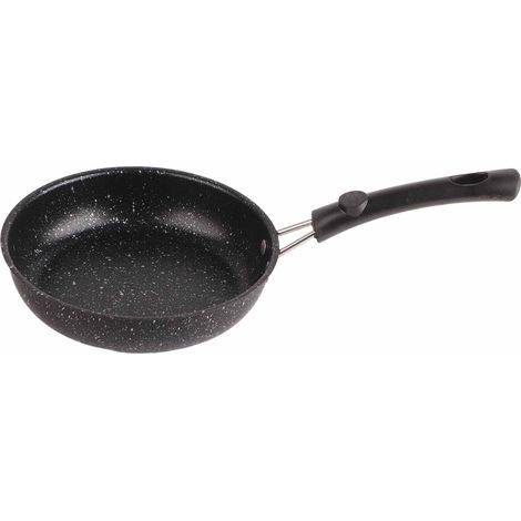 Edelstahl-Bratpfanne mit ergonomischem Griff, schnelle und gleichmäßige Wärmeleitung, antihaftbeschichtet, zum Braten von Speck, Steaks und Zwiebeln, 16 cm (6,3 Zoll) (1/5)