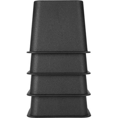 4 pcs 3\" Rehausseur Meuble Rehausseur Pieds de lit Ajouter Hauteurs Meuble REHAUSSEUR DE CHAISE ELEVATEUR noir HB046