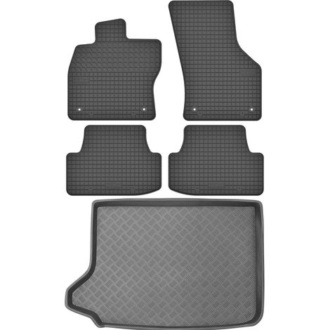 Juego de alfombrillas de goma para coche y maletero para Audi Q2 I GA Crossover (2016).