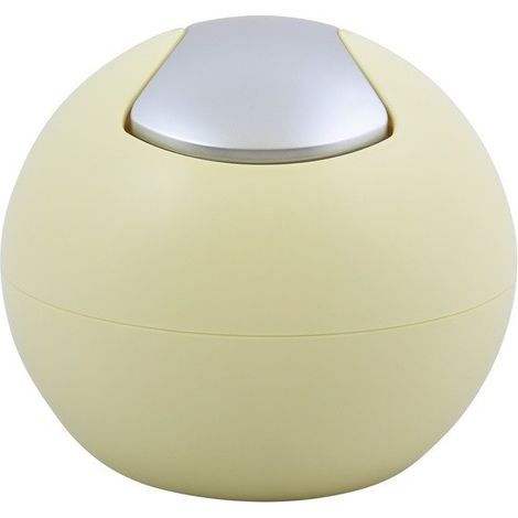 Poubelle à bascule BOWL MATT 1L Jaune mat Spirella