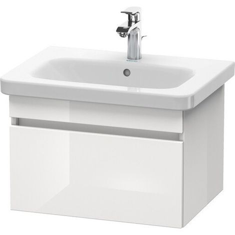 Mueble bajo lavabo DURASTYLE 448x580x398mm nogal oscuro / blanco mate