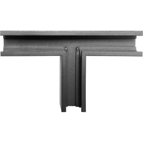 Connettore T piatto nero per binario magnetico 48V Maxlight (1/2)