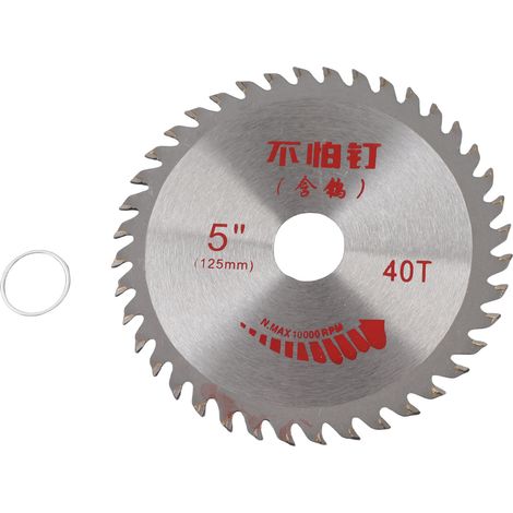 [JAMAIS UTILISÉ]Disques de coupe en carbure pour scie circulaire, 125 x 22,23 x 40 dents (1/5)