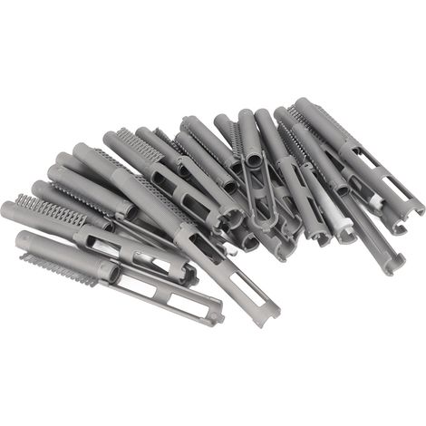 25 rouleaux de mise en plis pour cheveux courts, kit coiffure professionnel salon et barbier (1/5)
