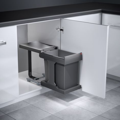 Abfallsammler Solo 20 L dunkelgrau Hailo 3635001 (1/4)