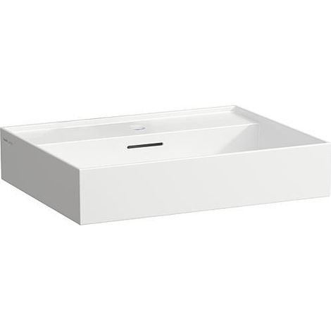 Vasque Laufen Kartell 600x460mm, blanc, avec trop-plein 1 trou robinet centré (1/3)