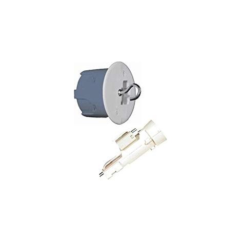 Eur Ohm – Boîte d'encastrement DCL diamètre 67 mm – Couvercle rigide pré-clipsé – Connexion transparente avec bouton de déconnexion – SKU EUR53037