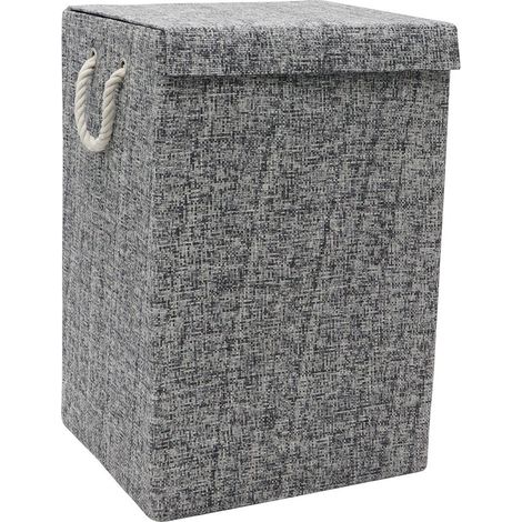 Urban Rectangle Paper Laundry Basket, Grey (1/4)