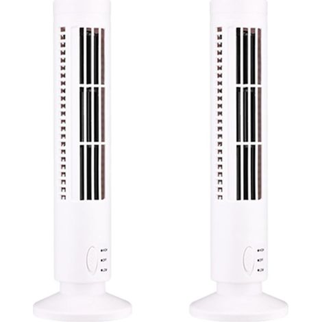 2X Ventilateur de Tour USB Ventilateur sans Lame