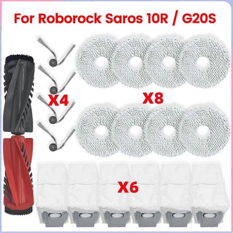 Brosse pour aspirateur Pour Saros 10R / G20S Ultra Aspirateur Main Roller Side Brosse Serpillière Cloth Sac à poussière Accessoires (1/5)