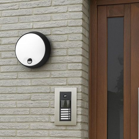 Plafonnier LED extérieur rond avec capteur PIR - 20W - CCT -
