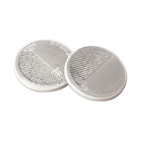 Euro-Norm, catarifrangenti rotondi - Ø 65 mm - Bianco