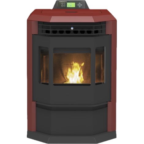 SCHENGER Pelletofen HLP3602 Rot 9,3kW A++ Vollautomatisch (1/5)