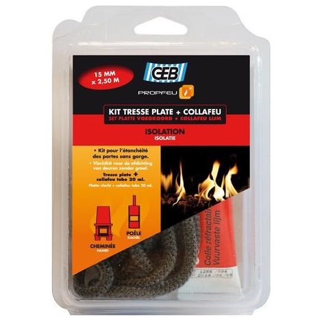 Kit Treccia Piastra Camino 10mmx2,5 Metri Collafeu 20ml - Geb