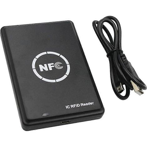 Lecteur-graveur de cartes NFC 13,56 MHz IC M1 S50, duplicateur de cartes RFID à induction intégré, lecteur de cartes avec logiciel de copie (1/5)