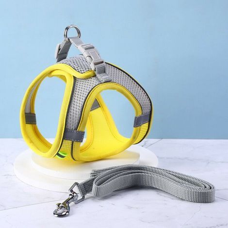 Reflektierendes Haustiergeschirr mit verstellbarem, atmungsaktivem Brustgurt für Hunde und Katzen, Größe L (1/5)