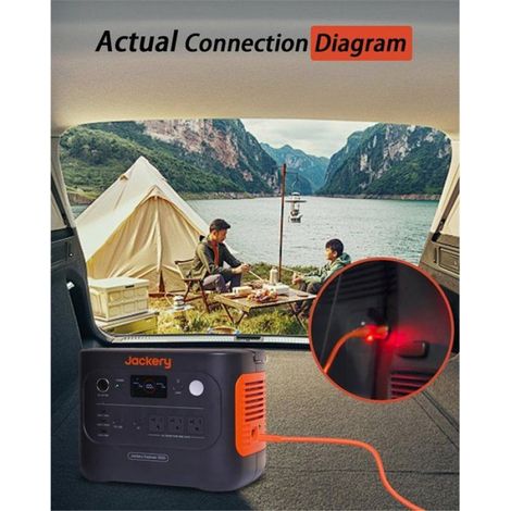Câble de Charge de Voiture 14 AWG pour Station D'Alimentation Portable Jackery Explorer 3000 Pro 2000 Pro 2000 1500 1000 - Prise DC8 (1/5)