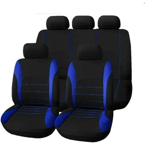 Housse Siege Auto - Pour Peugeot 106 107 205 206 207 208 301 306 307 308 309 405 406 407 408 508 607 807 2008 - LK-Blue - 2 Pieces