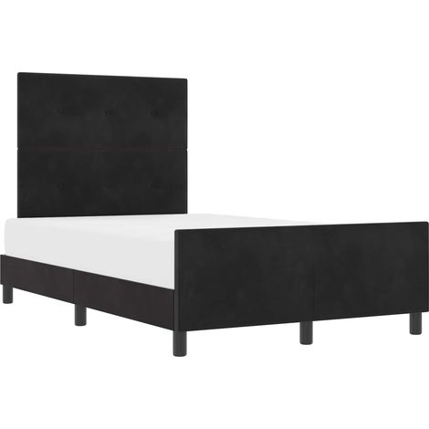 Maison Exclusive - Letto a molle con testiera Nero 120 x 190 cm Velluto (1/5)